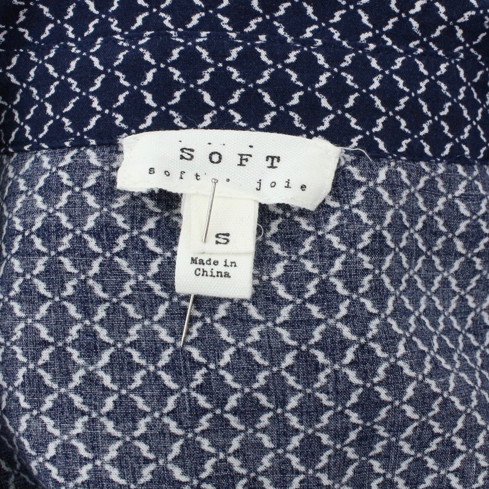 Joie Soft Button Front Blouse Small - image 7